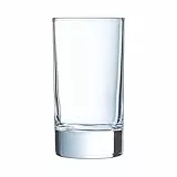 Arcoroc - Kollektion Island – 6 hohe Gläser 16 cl aus Glas – professionelle Verwendung – – verstärkte Verpackung