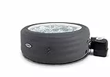 Intex 28482 - Whirlpool aufblasbar Simple Spa, 4 Personen, 100 Düsen, Heizung, Grau, ⌀ 196x66 cm