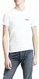 Levi's Herren 2-Pack Crewneck Graphic Tee T-Shirt, White / Mid Tone Grey Heather, XL