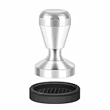 Philorn Tamper, 51mm Kaffee Tamper aus Edelstahl, Espresso-Stampfer mit Silikonkissen, Kaffeemehlpresser für Zuhause und Büro