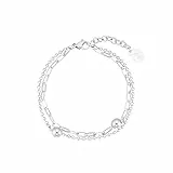 s.Oliver Armband Edelstahl Damen Armschmuck, 17+3 cm, Silber, Kommt in Schmuck Geschenk Box, 2031475