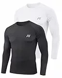 MEETYOO 1/4/5er Pack Compression Shirt Herren & Funktionsshirt Herren–Langarm, Atmungsaktiv, Feuchtigkeitsableitend, Schnell Trocknend, Ideal für Fitness und Alltag