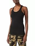Urban Classics Damen Regular Fit Sport Tank Top Ladies Jersey Tanktop TB697, Einfarbig, Gr. X-Small, Schwarz (Black 7)