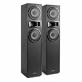 Fenton SHF700B - Standlautsprecher Paar, HiFi Lautsprecher Stereo Set, 400 Watt Standlautsprecher 3-Wege, 8 Ohm Passive HiFi Boxen Paar, Stand-Lautsprecher für TV, Stereo- und Surround-Sound-Systeme