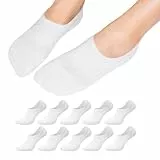 Falechay Socken Damen 39-42 Sneaker Socken Frauen Weiss Füsslinge Sportsocken Männer Unisex Weiß 39-42