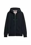 Superdry Herren Essential Logo Zip-Hoodie mit angerauter Innenseite Finster Marineblau XL