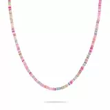 Tamaris Beads Charms Collection aus Edelstahl - Halsketten kombinierbar Charm-Sets & individualisierbare Geschenkidee - Roségold-Pink