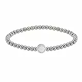 LIEBESKIND BERLIN Beads 6mm mit Logotag in Edelstahl