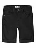 NAME IT Jungen Nkmsilas Slim Dnm L 2272-ax Noos Shorts, Black Denim, 152 EU