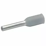 Klauke 166GRL KLAU Aderendhülse n. DIN 0,14qmm 8mm VZ isoliert, Grau/Silber, 100 Stück