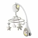 Chicco Next2Dreams 3-in-1-Baby-Mobile mit elektronischer Spieluhr für Wiege und Kinderbett, kompatibel mit Chicco Next2Me-Wiege, mit Soundeffekten, sanftem Lichtprojektor, Musik – 0+ Monate, Beige
