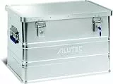 ALUTEC MÜNCHEN Aluminiumbox Classic 68 (Inhalt 68 ltr., Innenmaße (LxBxH) 550 X 350 X 355 mm/Außenmaße (LxBxH) 575 X 385 X 375 mm, Aufbewahrungsbox, Alubox) 11068