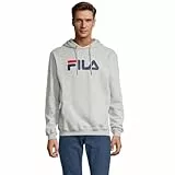 FILA Unisex BARUMINI Kapuzenpullover,Light Grey Melange,XXL