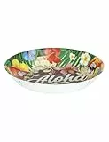 FIESTAS GUIRCA | Aloha Sommer Schale wiederverwendbar (32 cm) - Tischdekoration für Abschlussfeiern und Sommerfeste - Ideal für hawaiianische Feiern und festliche Events - Mehrfarbig