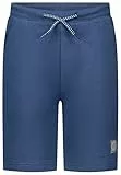 SALT AND PEPPER BY KIDS PARK Jungen Sweat-Shorts mit Logo Label Hose, Light Indigo, 110 cm