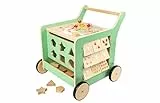 small foot Lauflernwagen 'Move it!', aus 100% FSC®-Zertifiziertem Holz, Motorikspielzeug und Lauflernhilfe, 10947