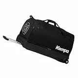 Kempa Trolley - Sporttasche mit Rollen - Trolley mit Griff Handball Fitness Sport, schwarz - 120 Liter