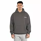 SMILODOX Hoodie Herren Fortes, Oversize Kapuzen Pullover, Optimaler Sewater für Sport, Bequemes Sweatshirt, Langarm Hoody, Pulli Bequem und Vielseitig Kombinierbar, Fitness und Alltag