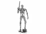 Fascinations ICX141 Metal Earth Metallbausätze - Terminator T-800 Endoskeleton, lasergeschnittener 3D-Konstruktionsbausatz, 3D Metall Puzzle, DIY Modellbausatz mit 3.5 Metallplatinen, ab 14 Jahre