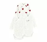 Petit Bateau Baby MädchenLangarm-Body für Neugeborene (3er Pack) , Variante 1, 12 Monate