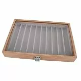 Holibanna Schmuckkasten Organizer Mit Fächern Tragbare Schmuckaufbewahrung Für Halsketten Und Armbänder Stapelbare Schmuckschatulle Aus Holzpapier Mit Transparentem Deckel Zur Geordneten Auf