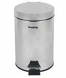 Beldray LA038098SS Badezimmer-Fußpedal-Mülleimer - Kleiner runder Edelstahl-Hygienemülleimer für Schlafzimmer, Büro, Küche, WC, weicher Schließmechanismus, herausnehmbarer 3L-Innenbehälter, Edelstahl