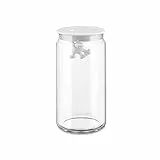 Alessi AMDR06 W Gianni a little man holding on tight, Küchendose mit abgedichtetem Deckel