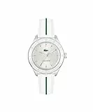 Lacoste Uhr mit DREI-Zeiger-Quarzwerk für Damen Kollektion Billie mit Weisses Silikonarmband - 2001459