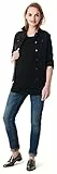 ESPRIT Maternity Damen Jacket Denim ls Umstands Indoor Weste, per Pack Schwarz (Black Dark Wash 940), 34 (Herstellergröße: 34)