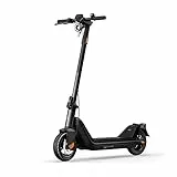 NIU KQi3 Sport E-Scooter mit Deutscher Straßenzulassung (max. 20km/h, bis zu 40km Reichweite, bis zu 15% Steigung, 9,5' Luftreifen, max. 100kg Belastung, Display & App, klappbar) Schwarz/Anthrazit