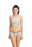 PUMA Damen Hipster Unterwäsche, White / Grey / Black, S EU