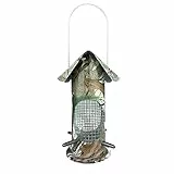 FUTTERSTATION GRÜN Vogelhaus Futterhaus Futtersilo Futterturm Futtersäule Futterstelle Futterplatz Waldmotiv Wildvögel Garten Vogel 22cm oder 29cm hoch (22 cm)