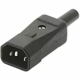 Bachmann Kaltgerätestecker, 915171, Schwarz