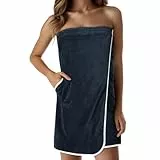 HOMELEVEL Saunakilt für Damen - Saunatuch Damen aus Baumwolle - Saunahandtuch mit Tasche - Sauna Kilt für Frauen - Handtuchkleid - Sauna Tuch Saunakleid Handtuch Frauen