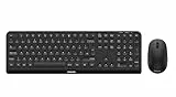 Philips SPT6307B Kabellose USB-Tastatur - Maus-Kombination, flaches Design, reduzierter klick-Sound, optische Verfolgung, Multimedia-Shortcuts, Plug-and-Play-PC/Laptop
