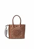 DreiMaster Vintage Women's Henkeltasche aus Leder, Kamel