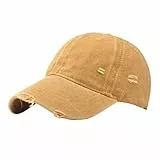 Generisch Baseball Caps für Damen Herren Cap Frauen Baseballkappe Vintage Mützen Schildkappe UV Schutz Docker Cappy Sonnenhut Camping-Wanderhut Kappe Cap Damen Sommer