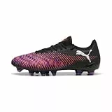 Puma Future 8 Play FG/AG, Unisex Fussballschuh, Puma Black-Puma White-Glowing RED,