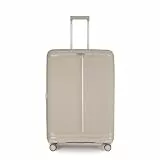 Stratic Straw T Hartschalen-Koffer Trolley Koffer groß Reisekoffer, nachhaltig, 4 Rollen, erweiterbar, TSA-Schloss (Größe L, Sand)
