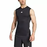 adidas Herren Techfit Compression Training Sleeveless Shirt, Black, M