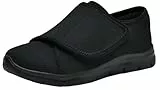 Eagsouni Hausschuhe Damen Leichte Weit Klettverschuß Walkingschuhe Atmungsaktive Slip On Pantoffeln Outdoor Bequeme Diabetiker Gesundheitsschuhe