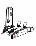 VEVOR Fahrradträger Kupplungs-Fahrradträger passend für 5 cm Aufnahme, Heckträger Radträger für 2 Fahrräder bis 65 kg Tragkraft, abschließbarer Fahrradträger für E-Bikes mit Rücklicht