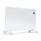 TROTEC Glaskonvektor Elektroheizung TCH 2010 E – Heizleistung 1000 W / 2000 W – Thermostat & Timer, Energieeffizientes Heizen, Stilsicheres Design in Weiß, Sicherheitsglas