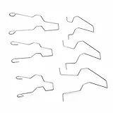 Glühbirne Haltefederklemmen, Yctze 5ZHSFULLKIT 6PCS Scheinwerfer-Haltefederklemme für H1/H3/H4/H7 Stahl Scheinwerfer Abblendlicht Scheinwerfer Birne Haltefeder Clip Klemme