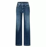 Mac - Damen 5-Pocket Jeans, Dream Wide Authentic (5439-90-0358L), Größe:W34, Länge:L30, Farbe:Cobalt Authentic wash (D574)