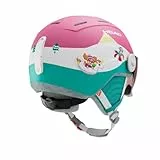 HEAD Maja Visor PAW Ski- und Snowboardhelm mit Visor, Paw Patrol Design, Rosa/Türkis