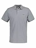 Gant Herren Tipping SS Pique Rugger Polohemd, Grey Melange, XL