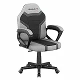 huzaro Ranger 1.0 - PC Stuhl Gaming Zocker Stuhl - Kinderschreibtischstuhl & Gaming Stuhl Kinder - Schreibtisch Höhenverstellbar Kinder, Schreibtischstuhl Jugendliche Jungen - Grau