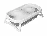 Rotho Babydesign Baby Bath 2go Faltbadewanne - Badewanne - Babybadewanne - Kinderbadewanne - Duschbadewanne - faltbar - klappbar - grau