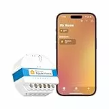 Meross WLAN Schalter | Nullleiter Erforderlich | Fernsteuerung & Sprachsteuerung | Smart Relais Unterputz - 10A | Kompatibel mit Apple Home, Alexa und Google Home | 2,4 GHz | 1 Stück
